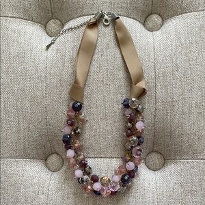 Elegant Multi-Color Beaded Necklace & earrings